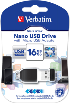 Picture of Verbatim 49821 Nano USB Drive 16GB