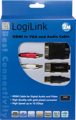 Picture of LogiLink HDMI to VGA Cable CV0052(EOL) 