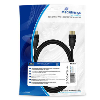 MediaRange HDMI High Speed With Ethernet 2m Καλώδιο