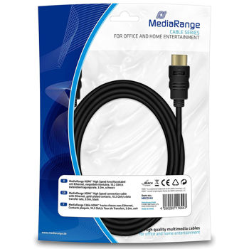 MediaRange HDMI High Speed With Ethernet 3m Καλώδιο