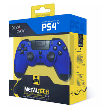 STEELPLAY Metaltech Wireless PS4 Controller Blue