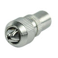 VALUELINE Coax Connector Male Metal Silver 2PCS