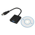 VGA External Video Card VGA Converter - USB3.0 To VGA - Black