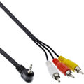 InLine 89600 video cable adapter 1.5 m 3.5mm 3 x RCA Black