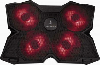 SureFire Bora Laptop Cooling Pad 17" Backlit Red