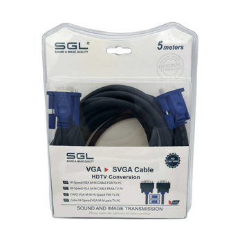 SGL VGA Cable M/M 5m