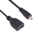 17cm Micro HDMI Male to HDMI Female Adapter Cable