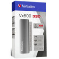 Verbatim Vx500 USB 3.1 / USB-C Εξωτερικός SSD 1TB M.2 Ασημί