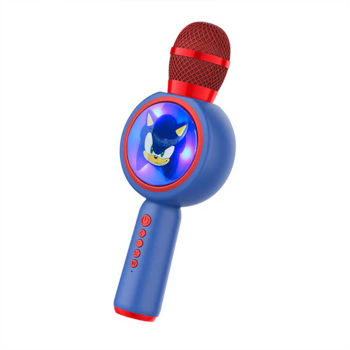 OTL Sonic the Hedgehog PopSing LED Karaoke Microphone - blue