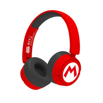 Super Mario Kids Wireless Headphones - Red