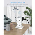 TESSAN (30) 2M TOWER 8 WAY + x3 USB - TPS03-UK 