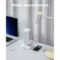 Tessan Supplier 15-in-1 Power Strip Tower With 12 AC Outlets+ 3 USB Ports